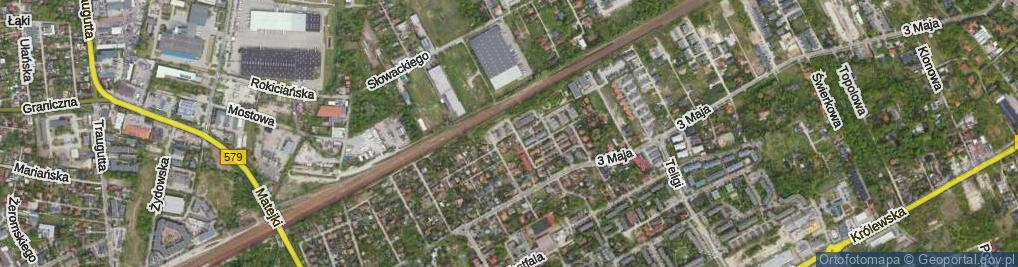 Zdjęcie satelitarne Milanowska ul.